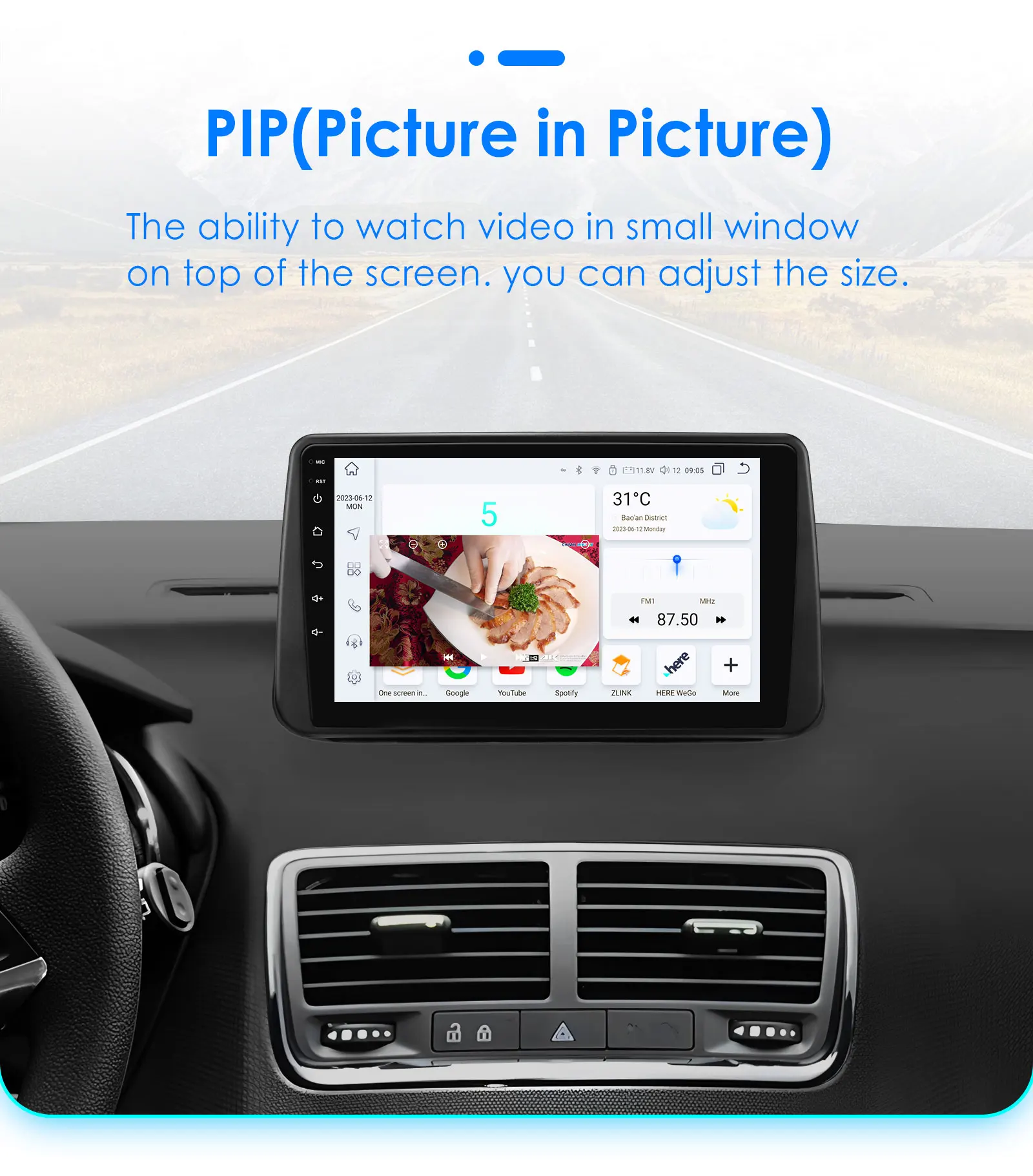 Hizpo 9'' 7862 AI Systeme Android 14 Auto Radio für Opel Meriva B 2009-2014 Multimedia Video Player GPS Autoradio Carplay 4G RDS – Detail 37