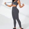 Yoga Leggings for Women High Waisted Soft Tummy Control Slimming Black Yoga Pants Clothing Workout Running Fitness