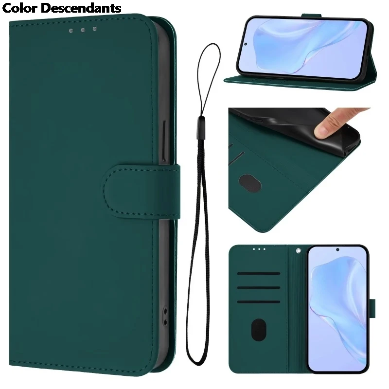 Premium PU Leather Flip Phone Case with Holder and Wallet Cover