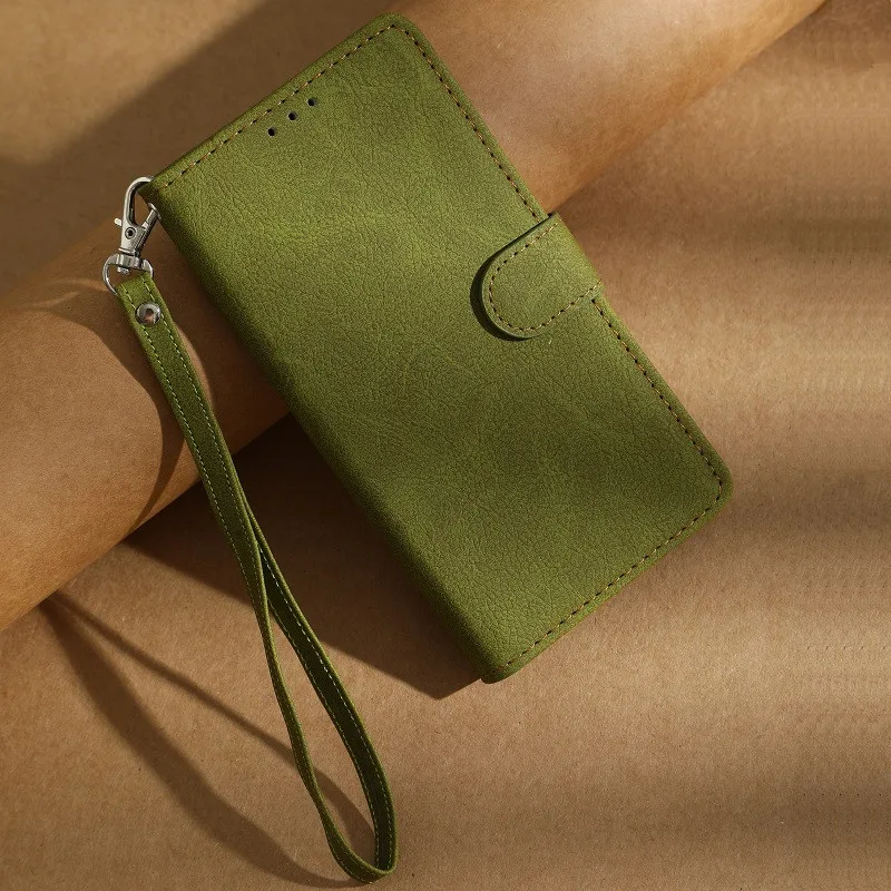 Leather Wallet Flip Case - Elegant Protective Phone Cover