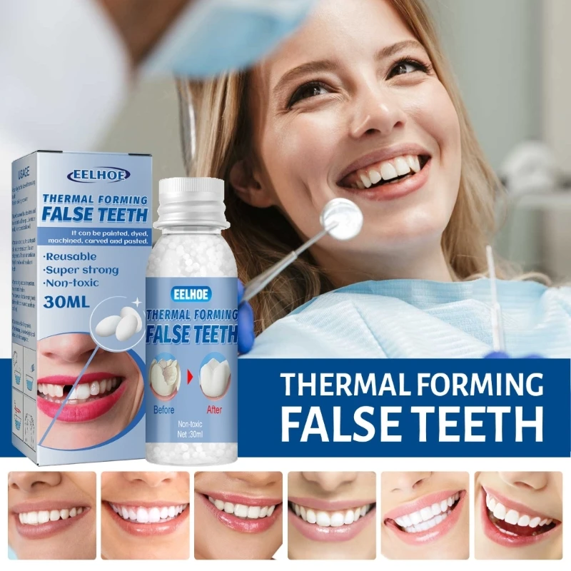 False Teeth Temporary Tooth Repair Set Denture Adhesive Teeth Dentist