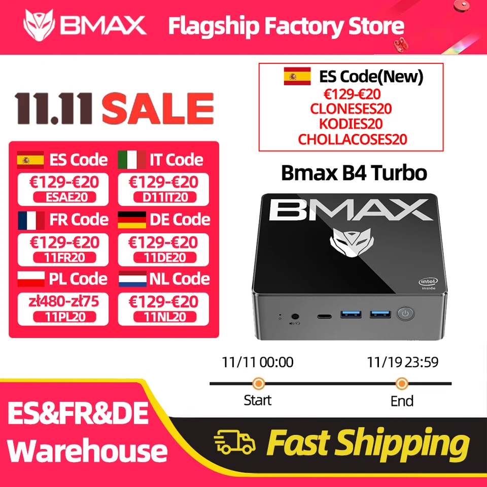 BMAX ミニPC　B4Turbo　16GB+512GB MaxMini B4 Turbo from China manufacturer - BMAX