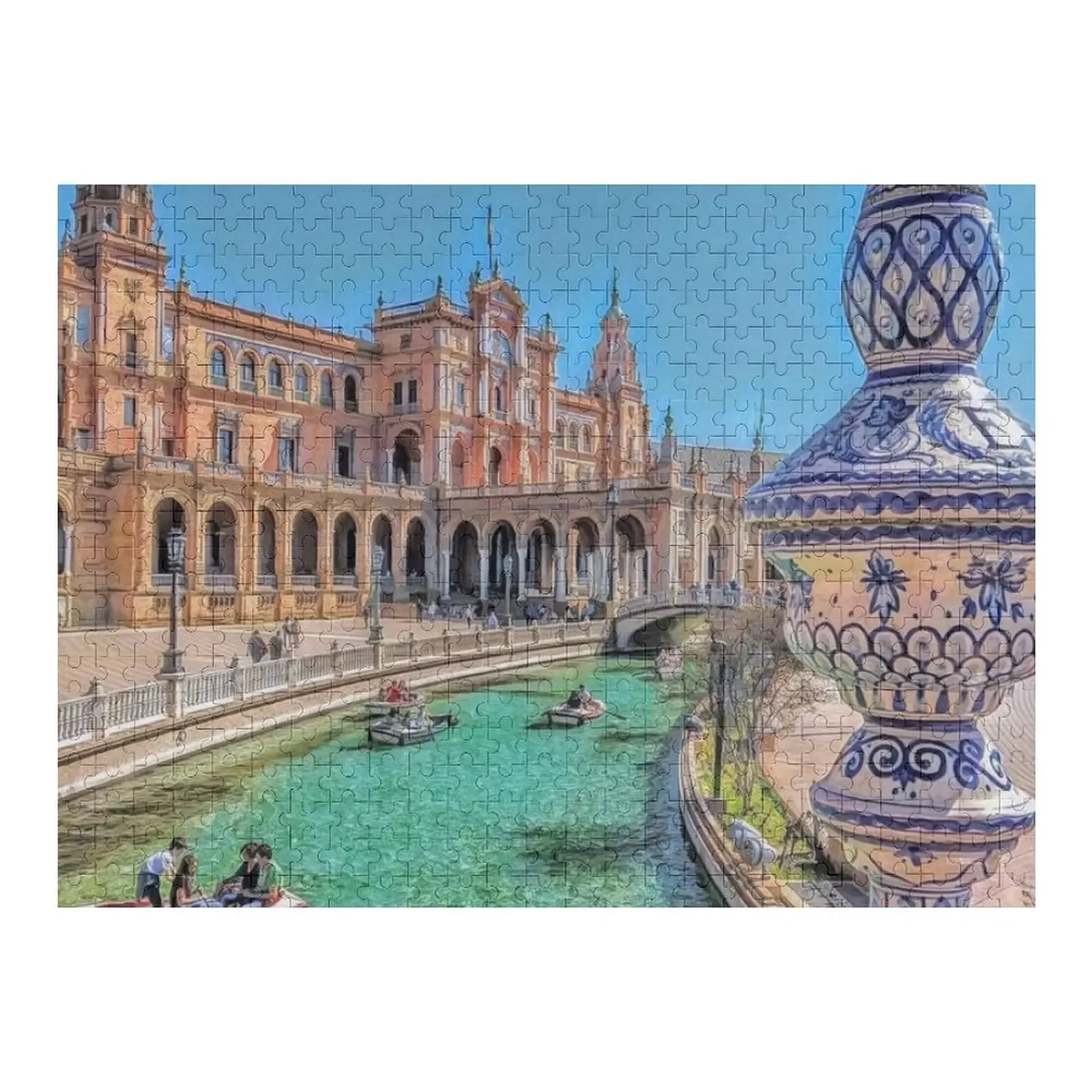 Seville Jigsaw Puzzle Wood Photo Personalized Anime Diorama Accessories Custom Child Gift Puzzle