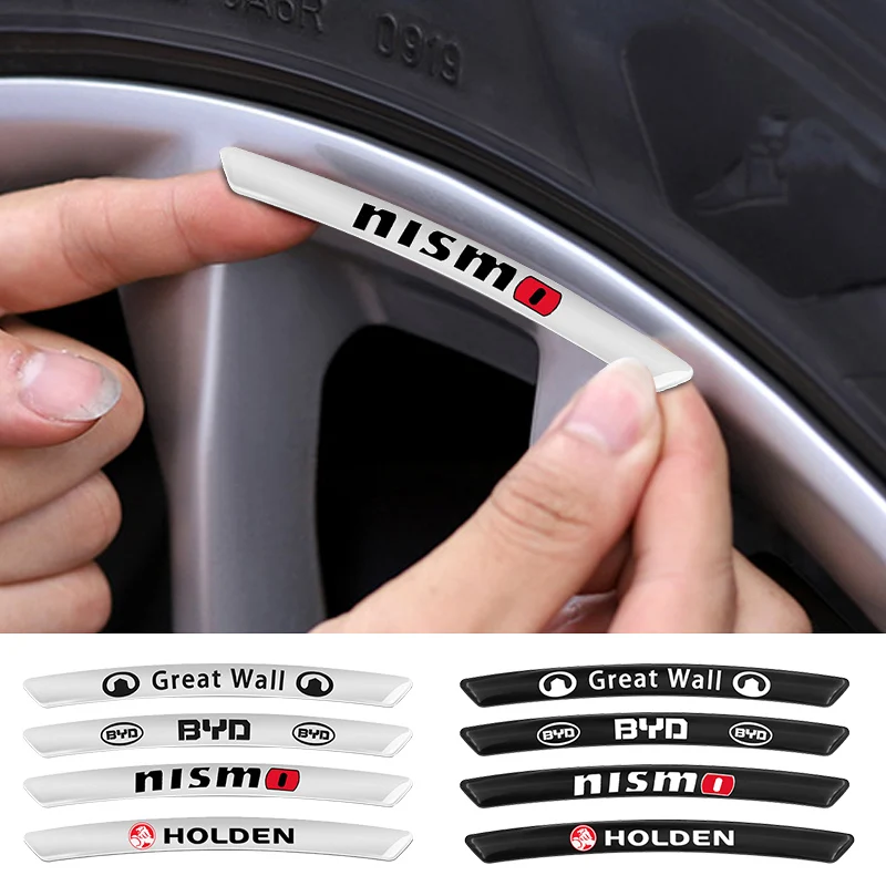 Car Stickers Car Wheel Rim Sticker Racing Badge Decal For SEAT Leon MK1 MK2 MK3 5F 6L 6J