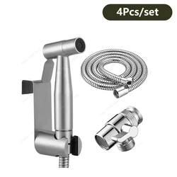 Premium Stainless Steel Handheld Bidet Set with Dual Function Diverter and 1.5m Hose (Washstand SET)
