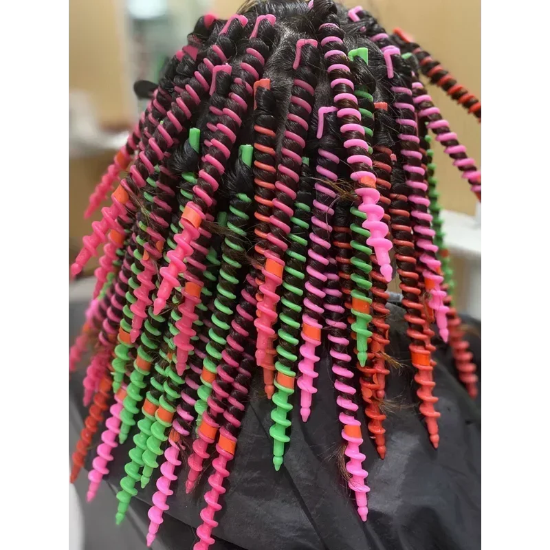 20pcs Plastic Spiral Perm Stick Women Magic Curly Hair Roller Cold Perm Bar Hair Curler Barber Professional Hairdressing Tool