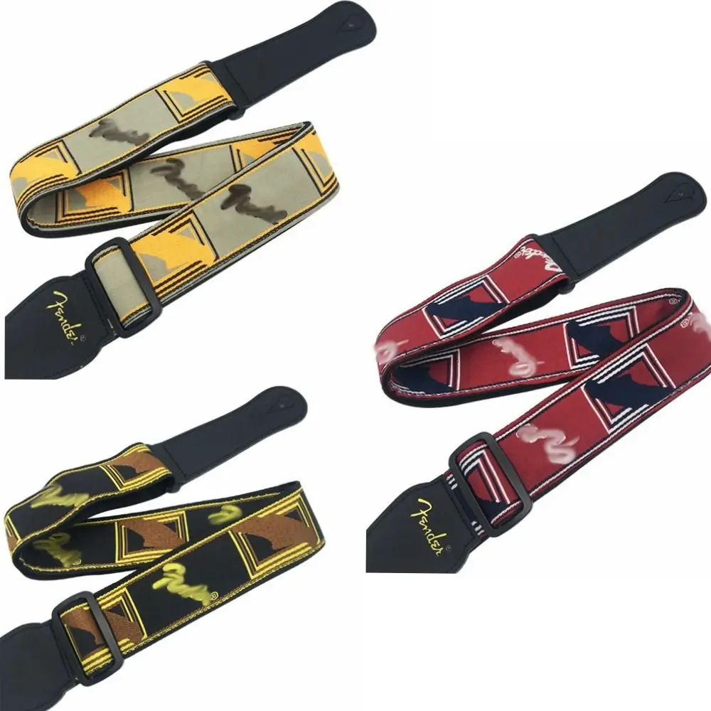 

Classic Style FD Guitar Strap Leather Adjustable Guitar Shoulder Belt Universal Durable Guitar Belt Electric Guitar