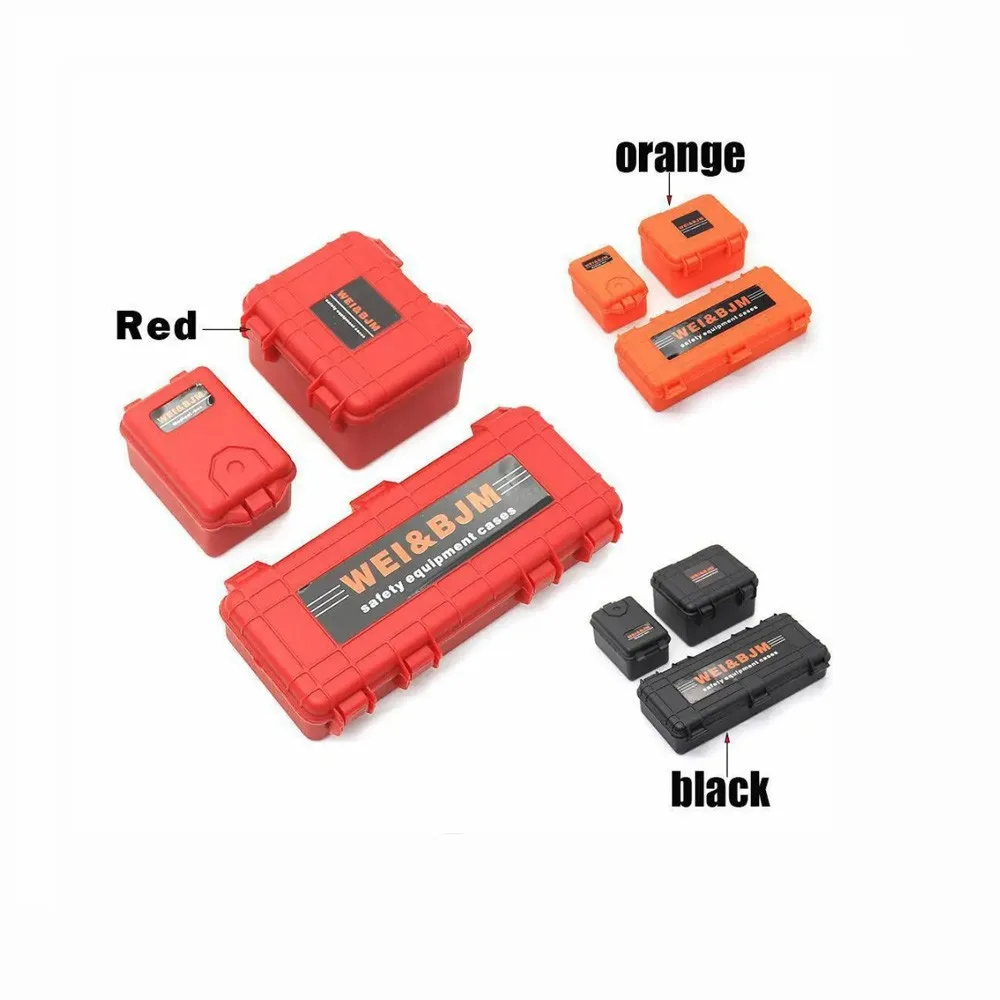 Storage box Scale Mini Equipment Case Decoration Accessory for 1/18 1/24 RC Crawler Car Axial SCX24 FCX24 Enduro24 TRX4M