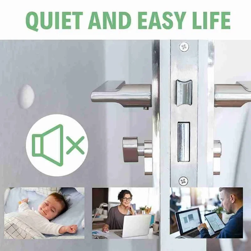Self-Adhesive Clear Door Stop Rubber Damper Cabinet Door Bumpers Drawer Stop Bumper Pads Home Furniture Protective Buffer Pads