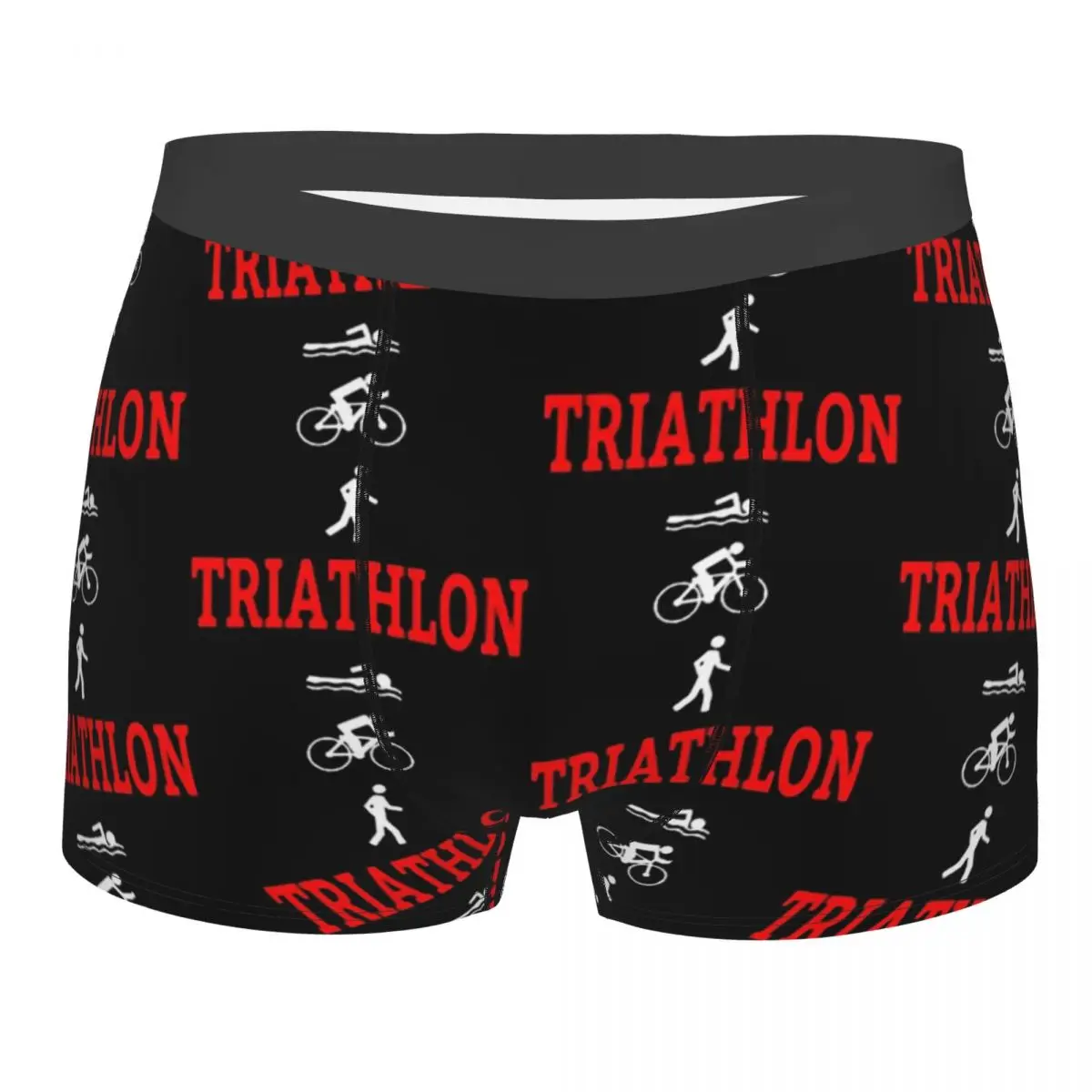 

Triathlon Swim Bike Run Man's Boxer Briefs Triathlon Highly Breathable Underwear High Quality Print Shorts Gift Idea