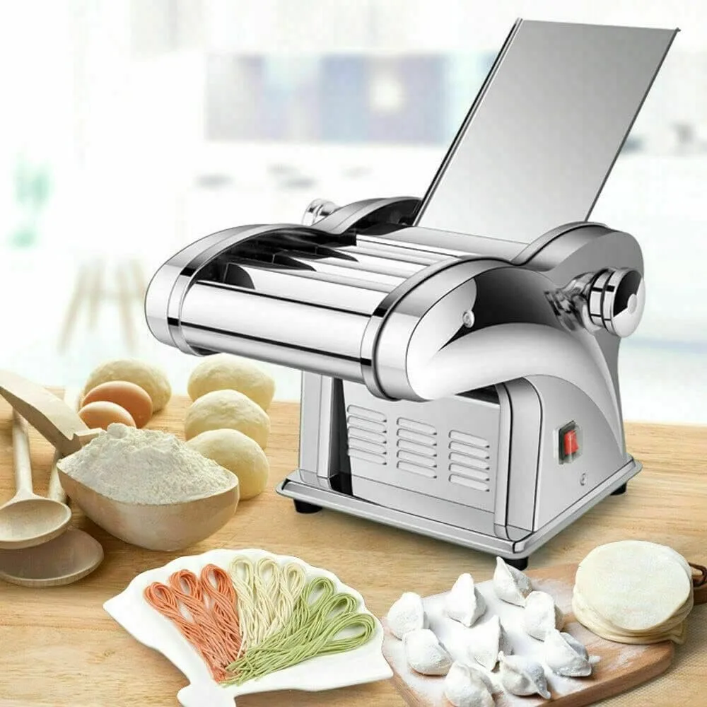 Pasta Maker Machine Manual 6-Speed Adjustable Thickness Settings Roller Pasta Noodles Maker, 135W  Electric Noodle Machine 2