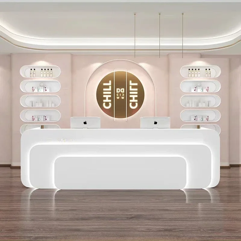 Reception For Church Pulpitos Cash Register Desk Counter Ecture Table Table Office Desk Reception Luxury 160cm Furniture