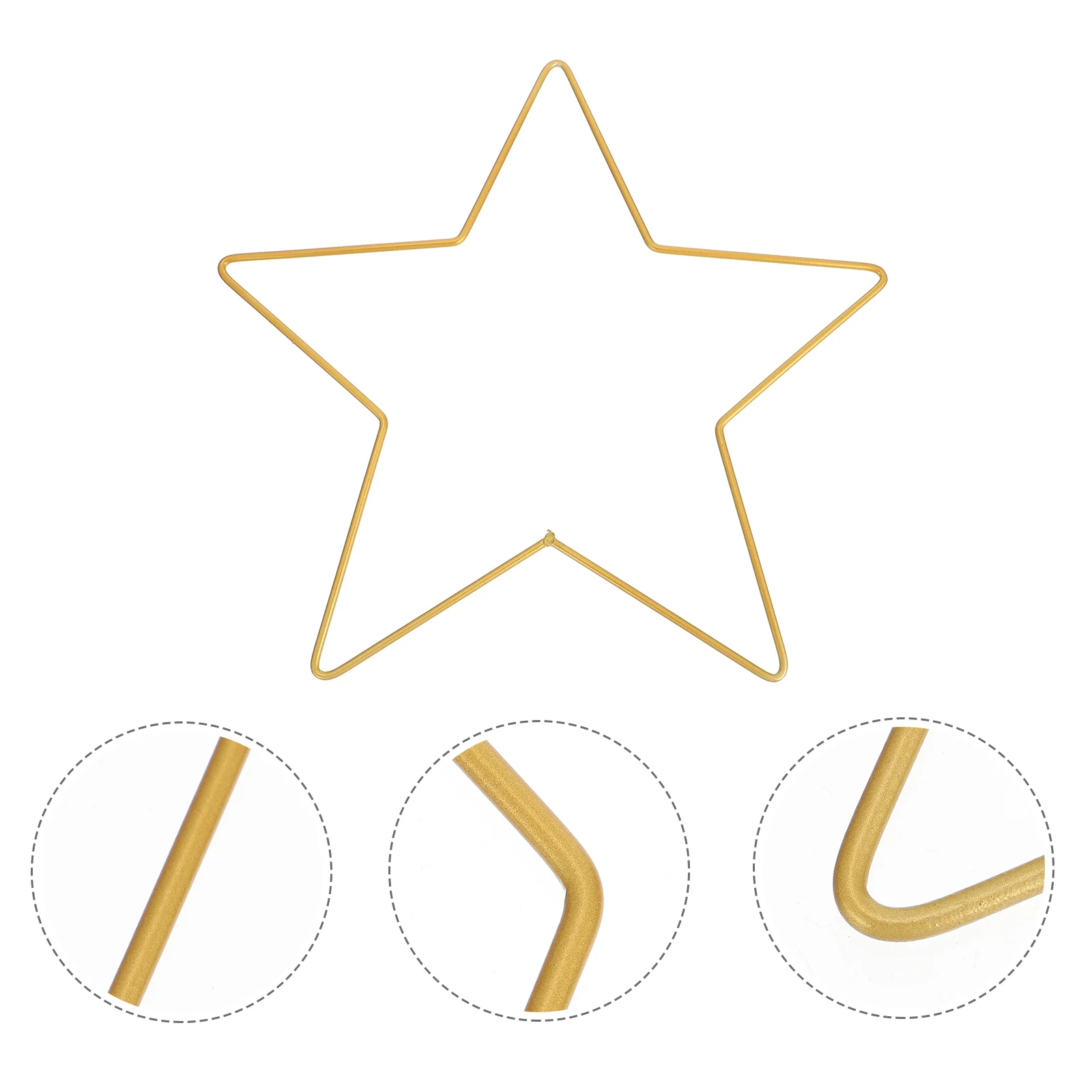 

Wreath Frame Iron Star Party Adorment DIY Frame for Craft Star Wreath Form Dream Catchers Rings Moon Wreath Frame