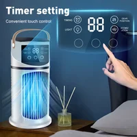 Ventilateur de refroidissement d'air portable USB multifonctionnel avec minuterie pour bureau et maison 3