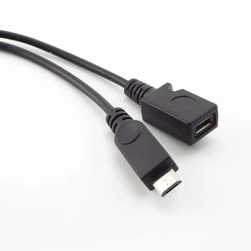 마이크로 USB OTG 케이블 호스트 전원 Y 분배기 USB 어댑터, Mirco 5 핀 수 암 USB 포트 OTG 충전 케이블, 블랙 SW2, 2 in 1