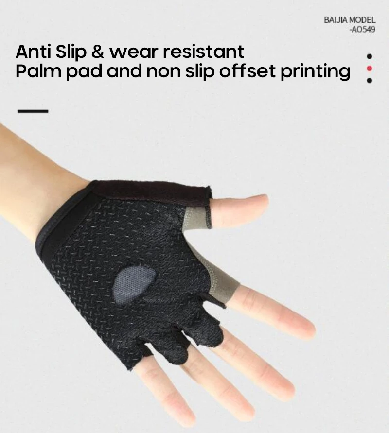 Cycling Half-finger Gloves Breathable Non-slip Fingerless Sport Gloves Bicycle Gloves Unisex Tactical Gloves Cycling Equipment 3