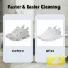 2Pcs Shoe Washing Machine Bag,Quick Easy Cleaning,Laundry Shoe Bag for Washer and Dryer,Shoe Cleaning Bag for Sneaker Most Shoe 4