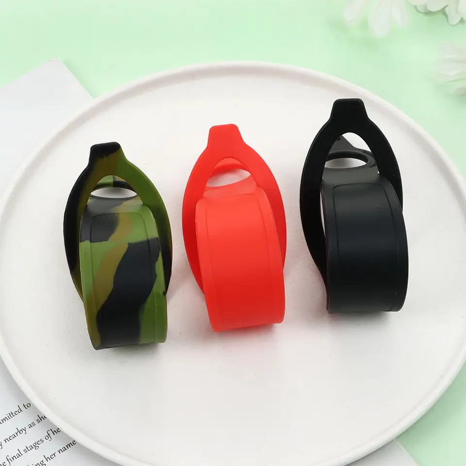 6 Pcs Silicone Water Bottle Buckle With Carabiner Clip Portable Secure Bottle Holder Water Bottle Hanging Rings Silicone Water Bottle Buckle Portable Hiking Camping Water Bottle Accessories - View #2