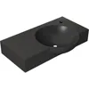 Chateau 30" Right Side Faucet Wall-Mount Bathroom Sink in Matte Black 1