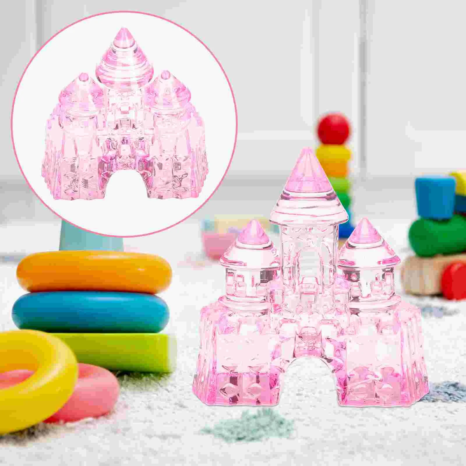 

Girls Toys Children’s Crystal Castle Decorative Decorate Decorations Bedroom Ornament