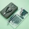 7/10/12/18Pcs Manicure Set Stainless Steel Nail Cutter Fingernail Clippers Trimmer Eyebrow Scissor Tweezers Ear Spoon Facial Car 5