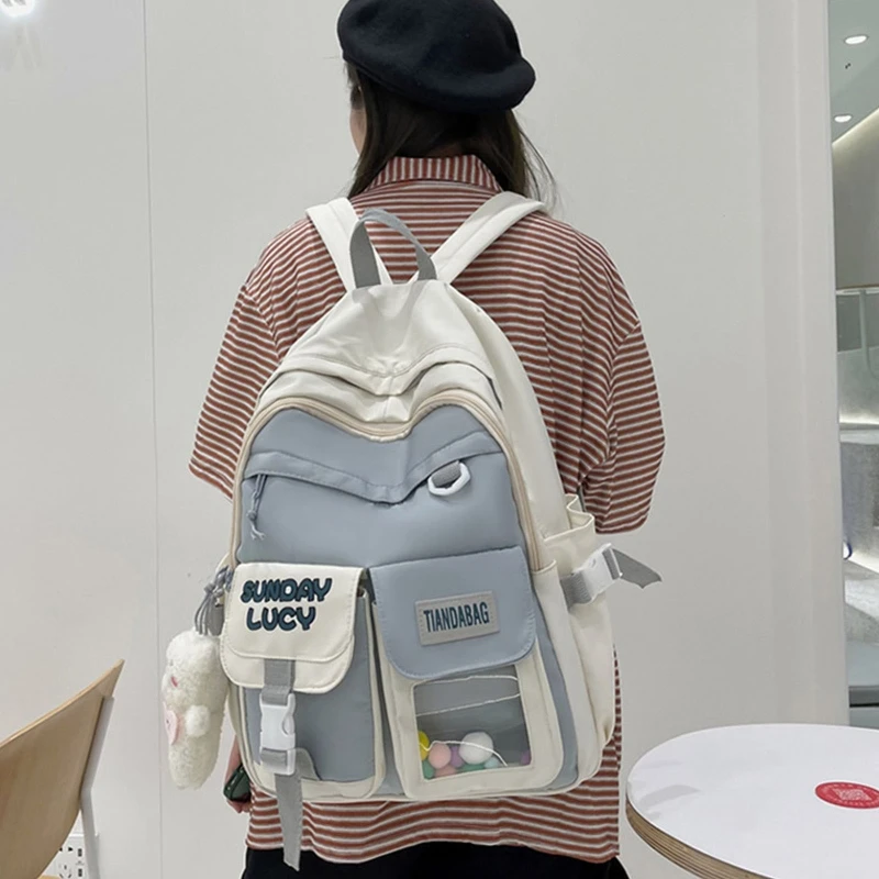 Backpacks Teenage Girls Middle School Students Bookbag College Bag Women Lightweight Travel Daypack Casual Rucksack