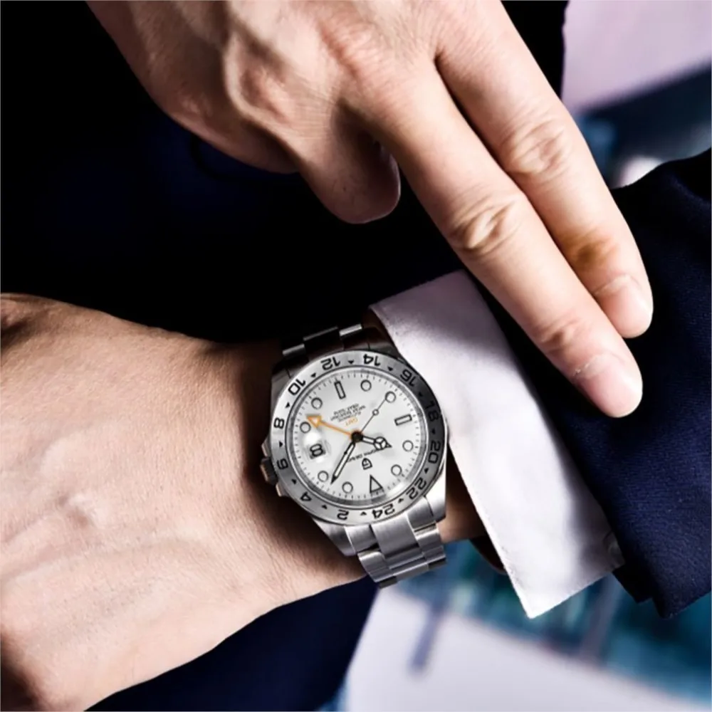 Pagani designs 2023 New Men's Luxury Automatic Mechanical Watch Stainless Steel GTM Clock Sapphire Waterproof Watch Reloj Hombre