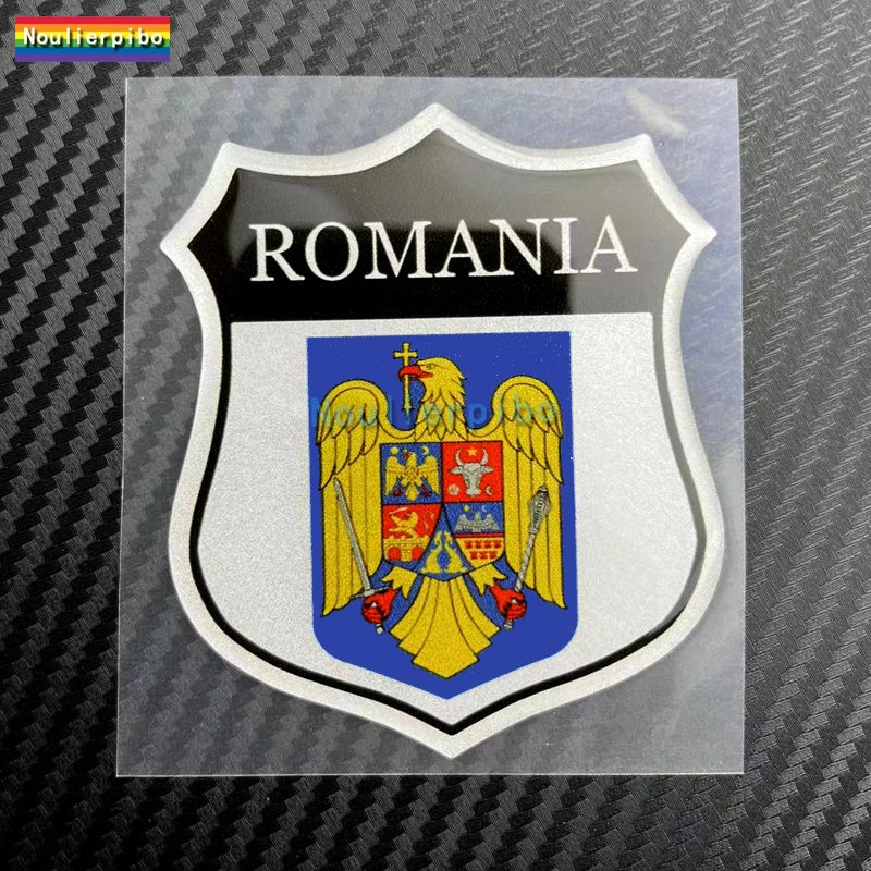 Romania Scudo Badge Sticker 3D Car Sticker Vinile Decalcomania Epossidica Auto Moto Trolley Case Laptop Mobile Valigia Decalcomania