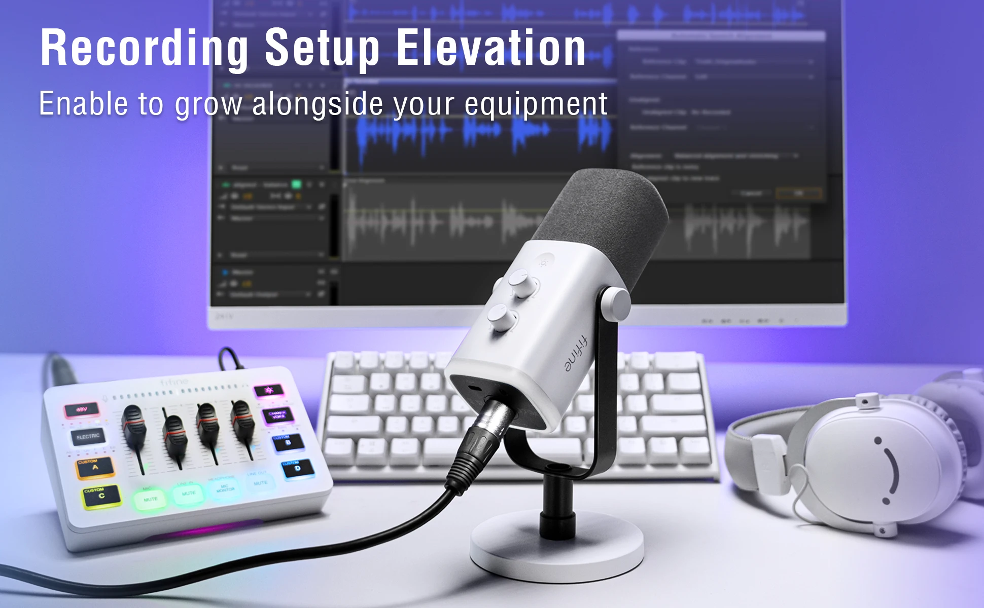FIFINE RGB Streaming Podcast Kit Image 1