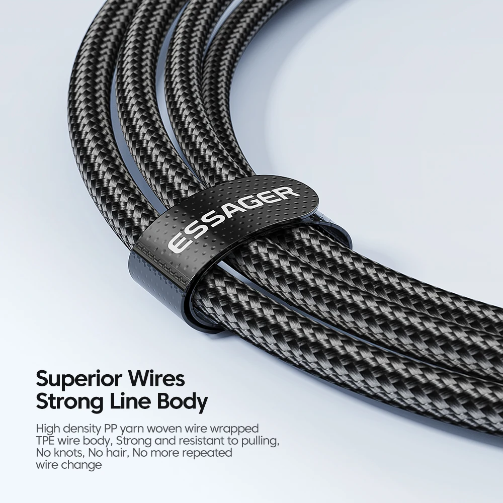 รูปสินค้า สายชาร์จ USB-C 100W ชาร์จเร็ว สำหรับ MacBook Samsung Xiaomi