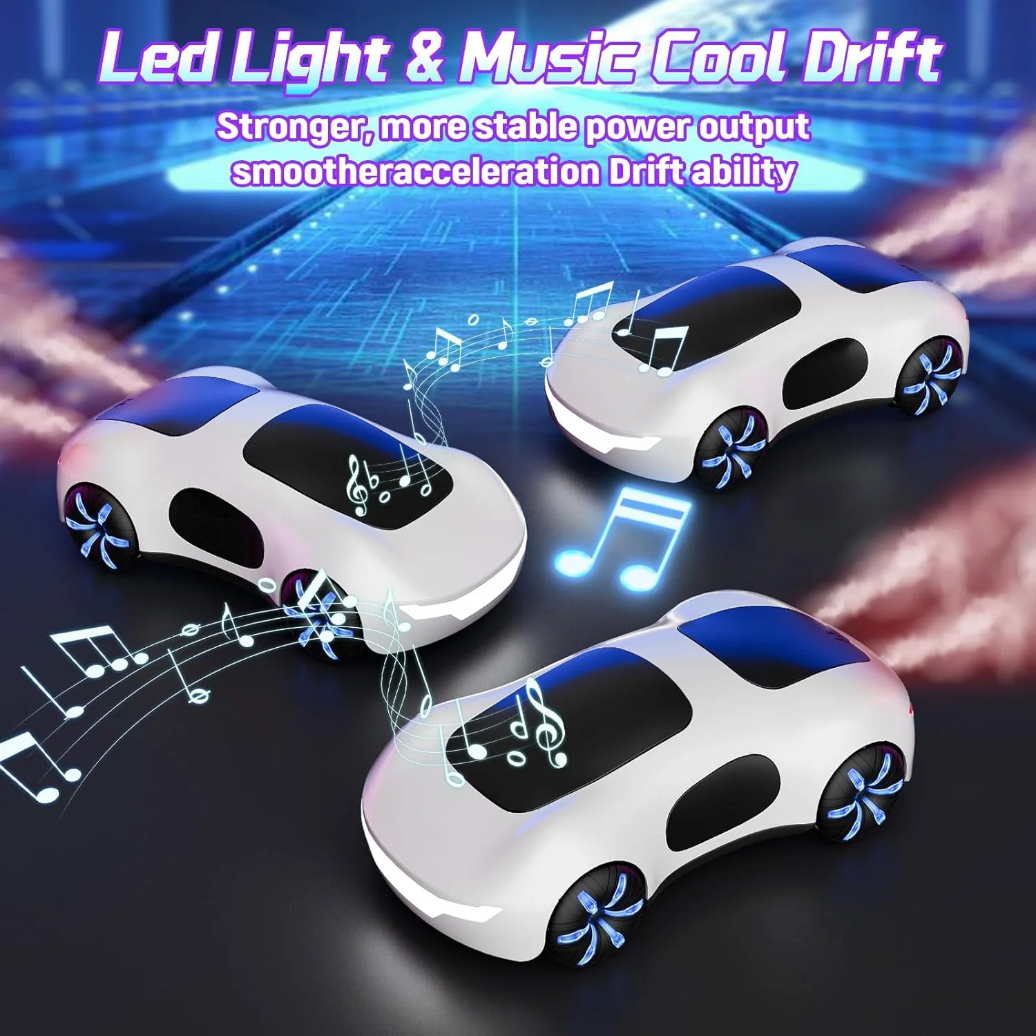 Cool stunt remote-controlled sports car with sound waves, music dual sensing, gesture sensing, remote-controlled toy cars, toys 5