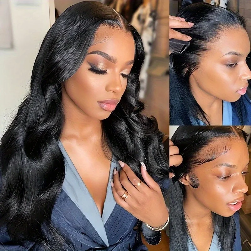 Bye Bye Knots 200% Density Glueless Human Hair Wig - Pre Plucked, Pre Cut, 13x4 HD Lace Closure, Body Wave Lace Front Wig 5