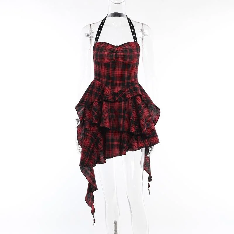 未使用級✨herlipto Classic Plaid Jumper Dress Her lip to（ハーリップトゥー）の「Classic Plaid Jumper Dress
