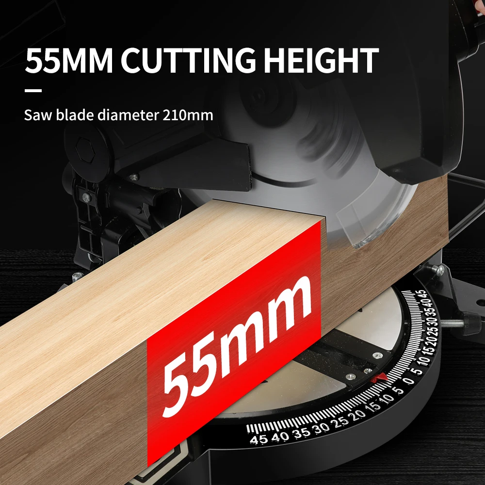 KOMIYA Tiltable Miter Saw Portable And High Precision Saw With Upper Table For Comfortable Use And Big Cutting Capacity