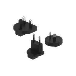 Universal Travel Adapter with International Plugs (Black UK EU AU)