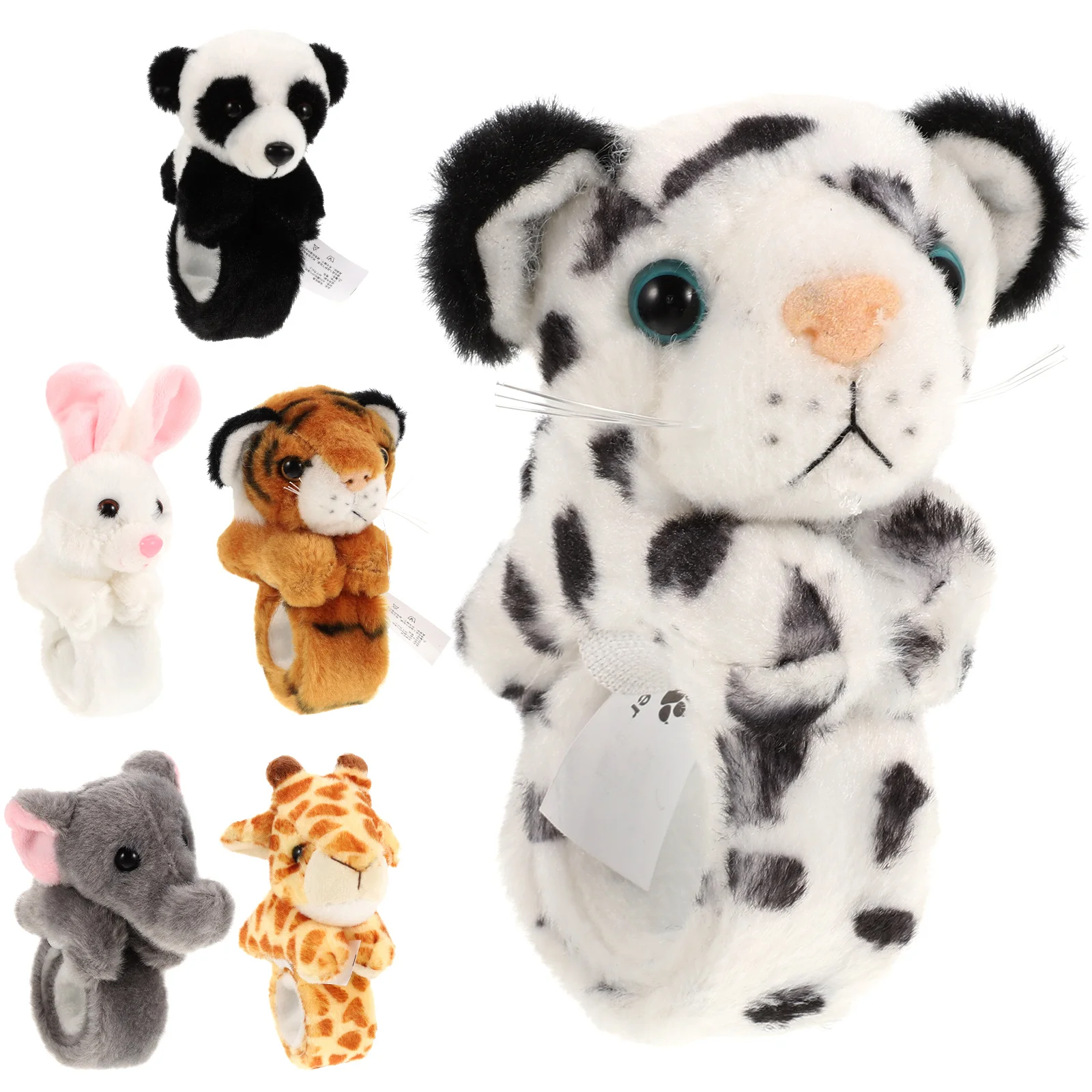 

Cartoon Animal Slap Bracelets Stuffed Plush Rabbit Tiger Panda Wristband Jungle Theme Slap Bands Kids Birthday Party Favors