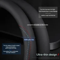 For Tesla Model 3 Model Y Model S Model X Roadster Leather Anti-slip Breathable Car Steering Wheel Cover Auto Accessories 6