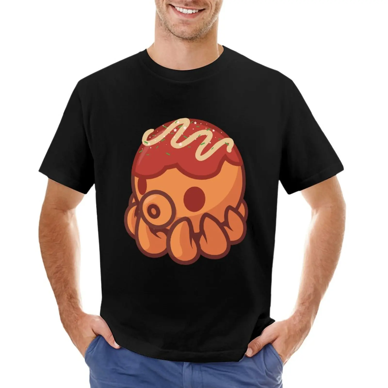 

Takoyaki T-Shirt man clothes boys white t shirts plain black t shirts men