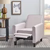 Recliner Push Back Chair for Elegant Home Dr Beige 3