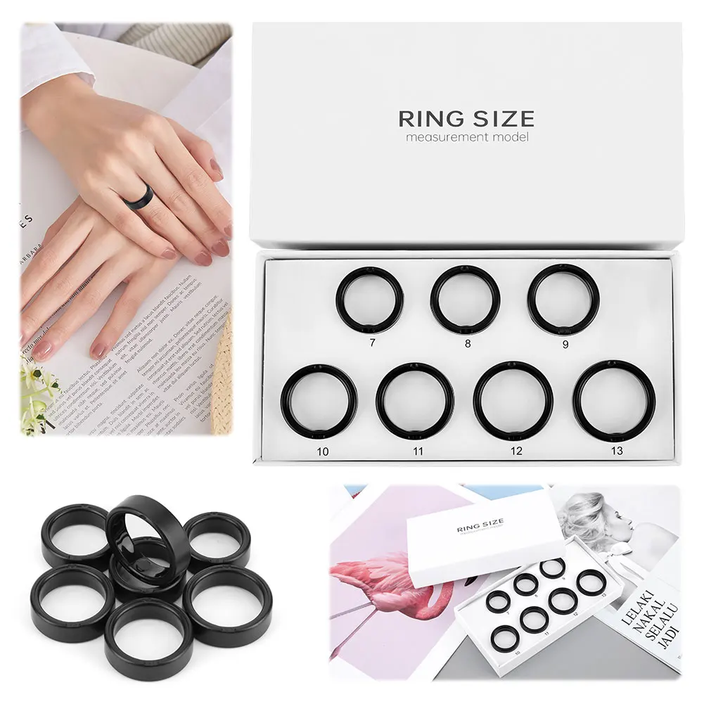 Comprehensive Smart Ring Sizing Kit with 7 Adjustable Samples (Sizes 7-13)