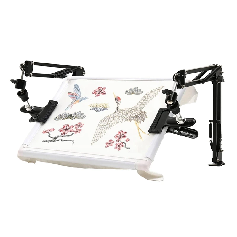 

Embroidery Frame Holder Set Adjustable Stand Set Rotating Embroidery Stand Knee Suitable For Crossstitchscroll Frame
