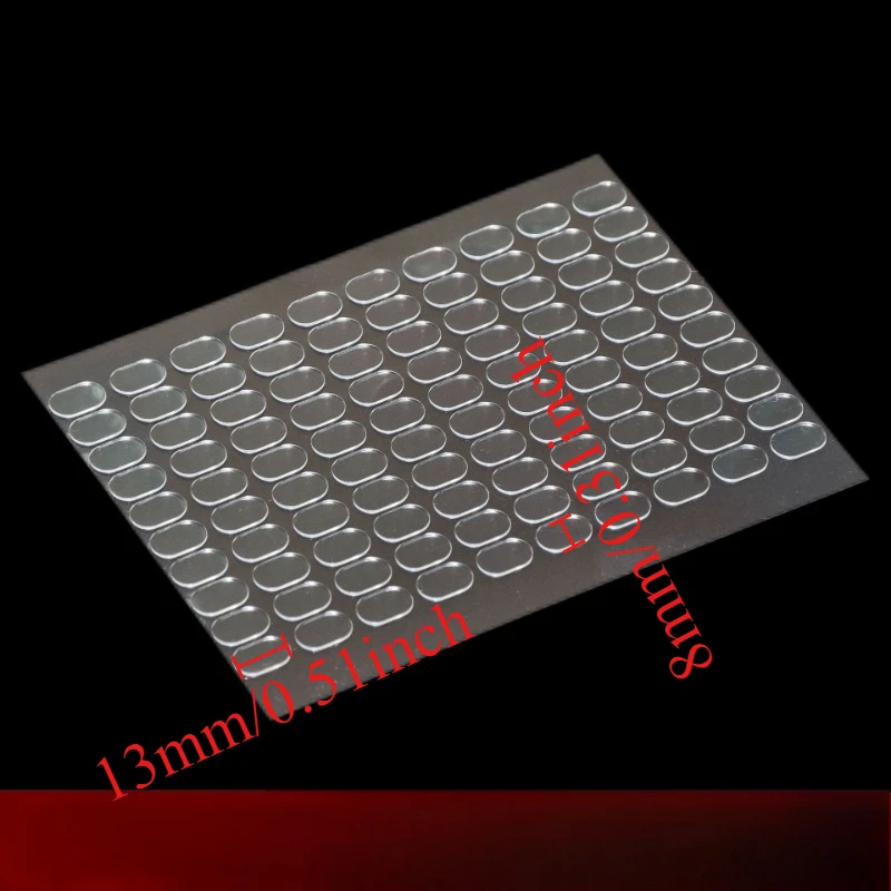100/200pcs Transparent Double-Sided Tape Pads - Non-Marking, Anti-Skid Adhesive for DIY Projects & Model Car Decor Double