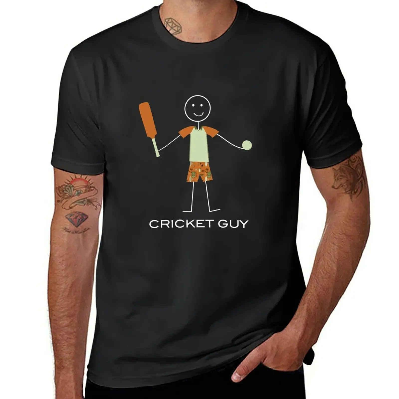 

New Funny Mens Cricket Guy T-Shirt funny t shirt vintage clothes shirts graphic tees Blouse mens t shirts