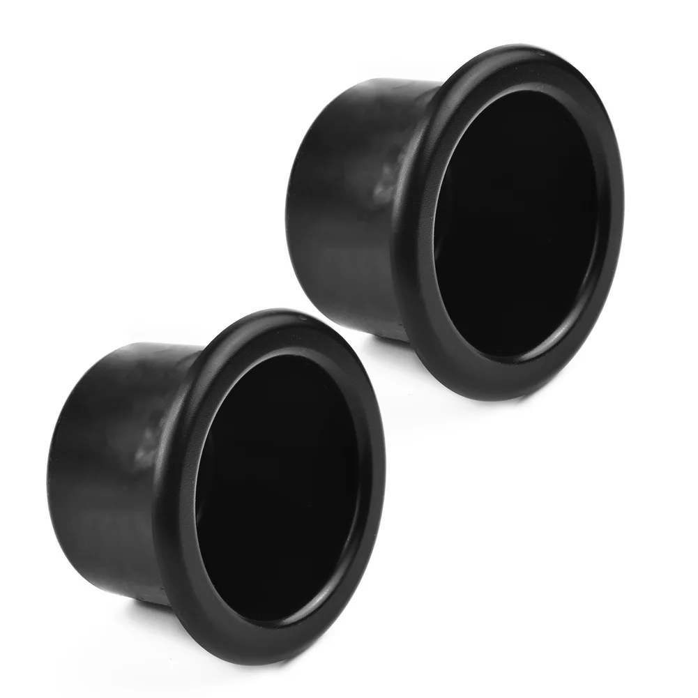 

Automotive Durable Practical Useful Car Cup Holder Water Recessed 2pcs Black Parts Plastic Seat Trailer Interior Replacement