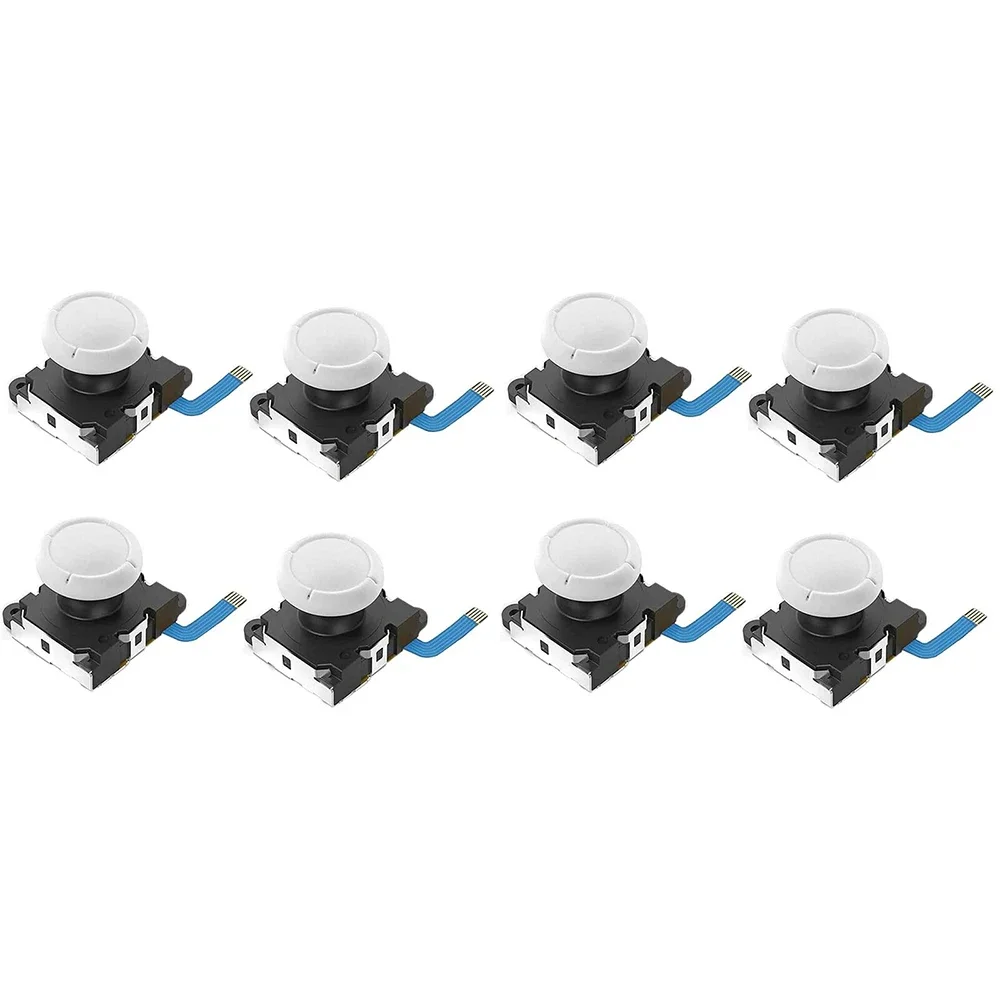 Lot of 8 JoyCon Joystick Stick Rocker Replacement for Nintendo Switch/Lite White joystick replacement arcade joystick game joystick