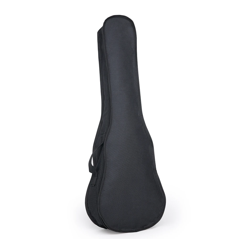 21 / 23 / 26 Inch Portable Ukulele Bag Black Soft Case Monolayer Bag Single Shoulder Backpack Padded ukulele bag case