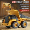 RC Excavator Bulldozer Dumper Car 2.4G 9CH Remote Control Engineering Vehicle Crawler Truck Toys for Boys Kids Christmas Gifts 6