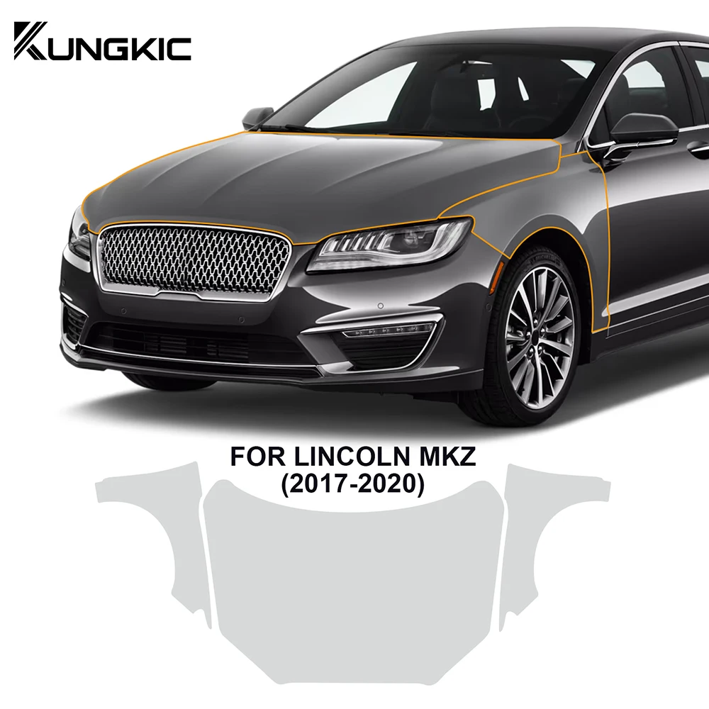 TpuCarPaintProtectionFilmHooddoorsideRearforLincolnMKZ2017