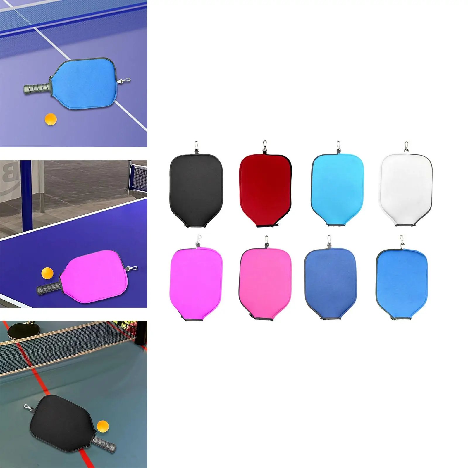 Neoprene Pickleball Paddle Cover Premium Storage Carrier Protective Cover Racket Sleeve for Sports Outdoor Practice Training
