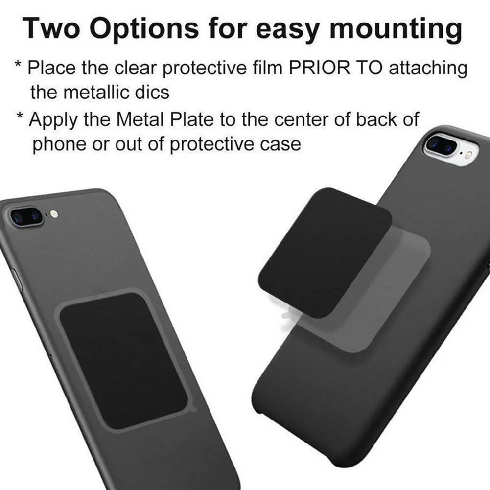 

4pcs Metal Plates Magnetic Sticker Patch Durable For Mobile Phone Mount Holder